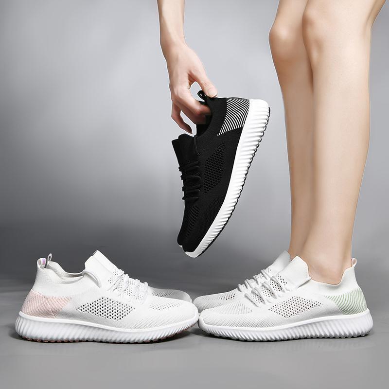 Owlkay Women Breathable Mesh Summer Laceup Shoes