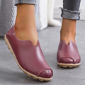 Owlkay Casual flat heel cow tendon low top shoes