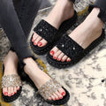 Owlkay Soft Sole Non-Slip Sparkling Slippers