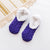 Owlkay Wool Cashmere Silicone Anti-slip Solid Color Floor Socks