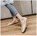 Owlkay Square Shallow Mouth Gentle Woman's Shoe
