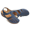 Owlkay - Soft PU Leather Closed Toe Vintage Anti-Slip Sandals