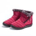 Owlkay Warm And Cold Resistant High Top Waterproof Snow Boots
