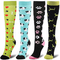 (8 PAIRS) Owlkay Best Compression Socks for Women & Men