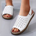 Owlkay Hollow Out Low Top Flat Heel Breathable Women's Sandals: Perfect Blend of Comfort and Style