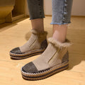 Owlkay Thick-soled Rhinestone Fashion Boots 2
