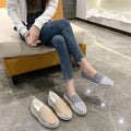 Owlkay Thick-soled Fashion Rhinestone Casual Shoes