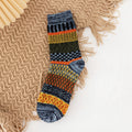 (5 PAIRS)Owlkay Ethnic Wool Socks