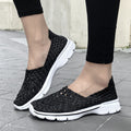 Owlkay Soft Sole Flat Stretch Casual Shoes