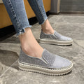 Owlkay Thick-soled Fashion Rhinestone Casual Shoes