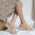 Owlkay Comfortable Sloping Heel Thick Bottom Sandals