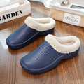 Owlkay Cotton Slippers Winter Plush Thickened Thermal Shoes
