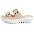 Owlkay Wedges Sippers Anti-casual Women Sandals And Slippers