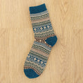 (5 PAIRS)Owlkay Retro Warm Towel Socks