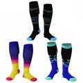 (3 PAIRS) Fit Compression Socks with Graduated Target Zones 20-30 mmHg Support Stockings