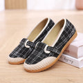 Owlkay 2023 Spring and Summer Cloth Shoes Women's Flat-heeled Shallow Mouth Slip-on Lazy Mother Shoes