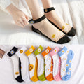 (10 Pairs ) Owlkay Crystal Transparent Invisible Boat Socks