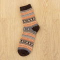(5 PAIRS)Owlkay Retro Warm Towel Socks