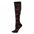 Print Compression Socks 20-30 mmHg Support Stockings for Energizing Recovery