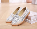 Owlkay 2023 New Canvas Shoes Casual Tendon Bottom Women's Shoes Non-slip Soft Bottom Mother Shoes Slip On Single Shoes