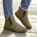 Owlkay Women Warm Shoes Waterproof Non-slip Snow Boots