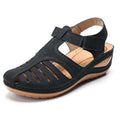 Owlkay - Soft PU Leather Closed Toe Vintage Anti-Slip Sandals