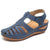Owlkay - Soft PU Leather Closed Toe Vintage Anti-Slip Sandals
