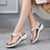 Summer Beach Solid Color Flip Flops For Women Clip Toe Ladies Shoes