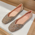 Owlkay Square Toe Sequin Shoes